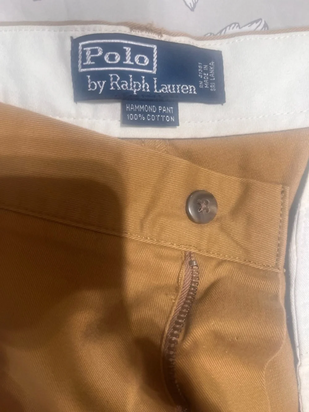 Ralph Lauren Camel men’s dress pants/worn once/dry cleaned 38/34 - Picture 6 of 8